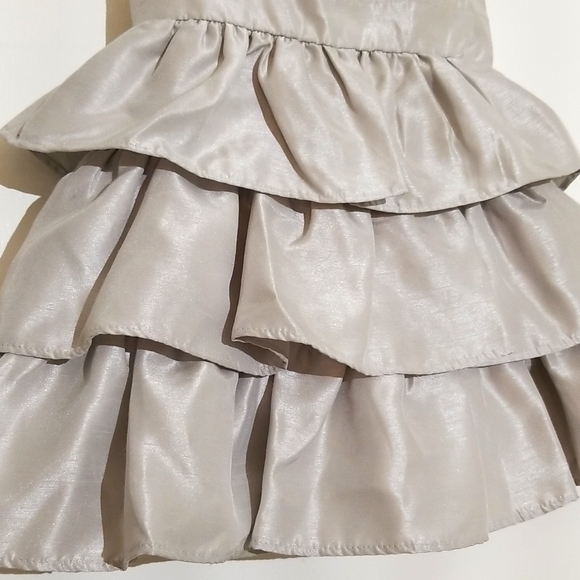 Gymboree Satin Ruffle Tiered Formal Holiday Dress - Picture 6 of 9